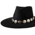 M&F Western 3D Western Hatband 1" Conchos Silver