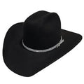 M and F Western Clear Crystal Hatband - Mens