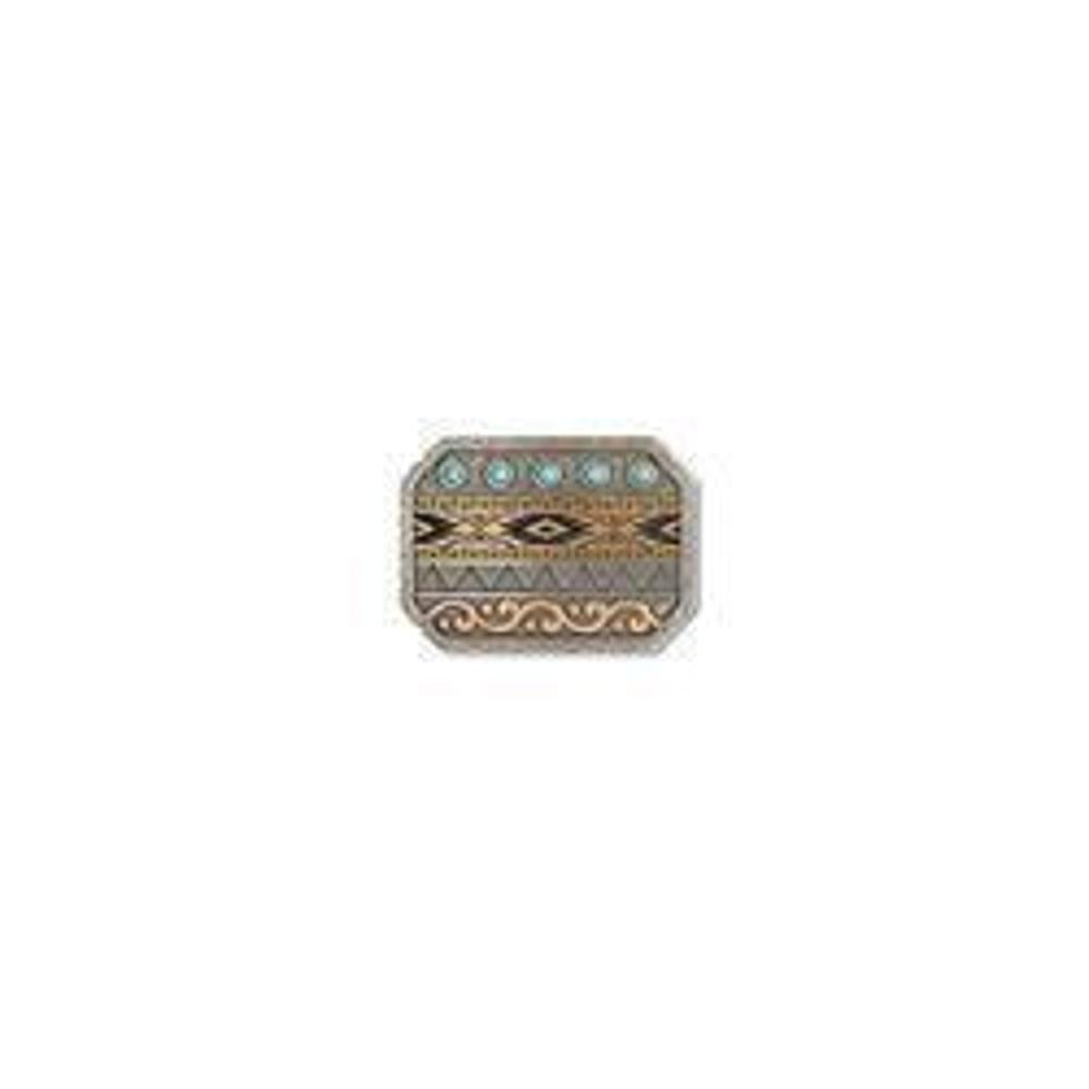 M&F Western Ariat Buckle Rectangle Multi Finish Engraved Designs
