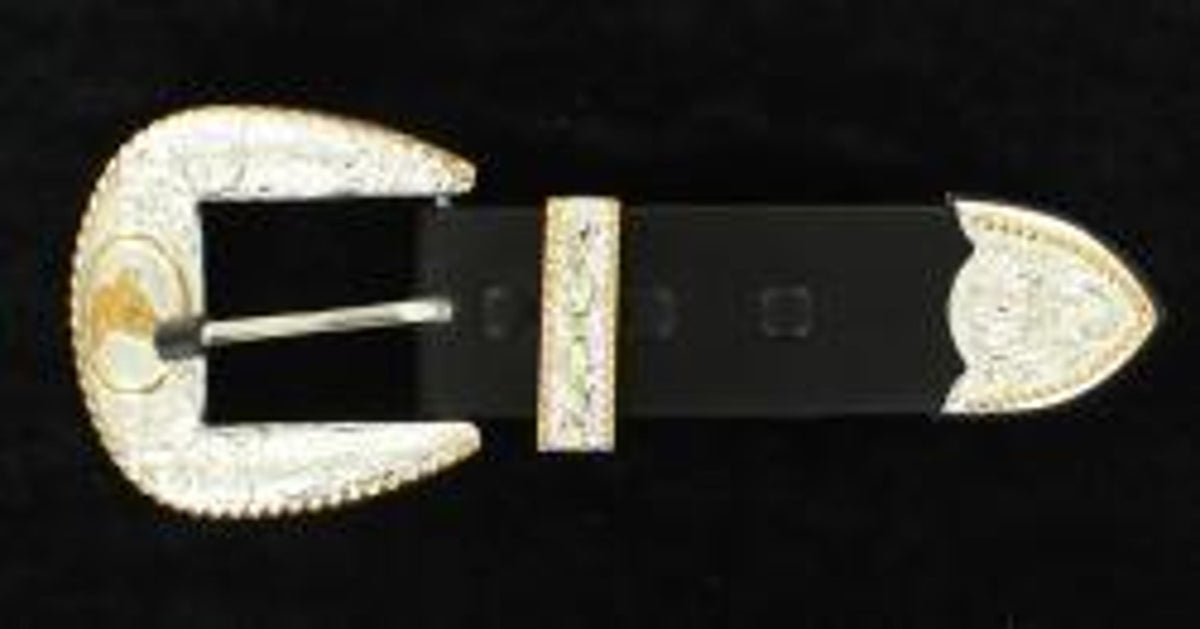 M and F Western Crumrine 3pc Classic Buckle Set