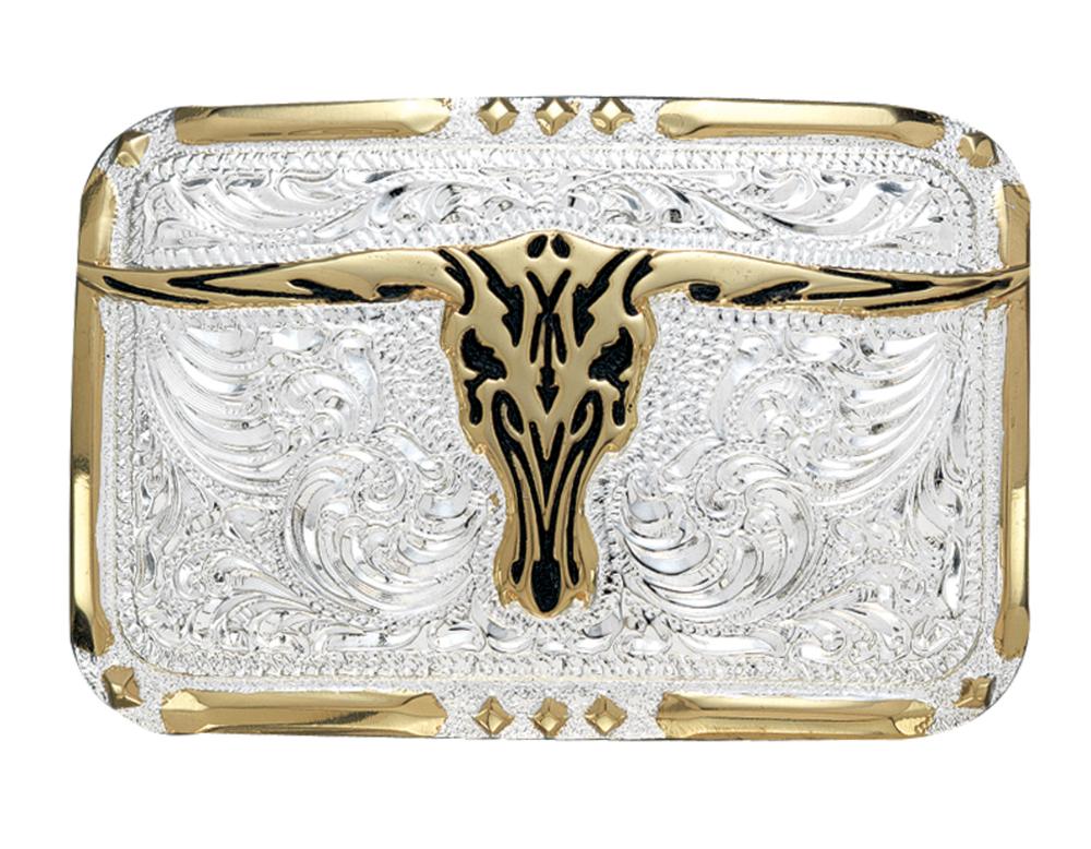 M&F Western Crumrine Longhorn Buckle