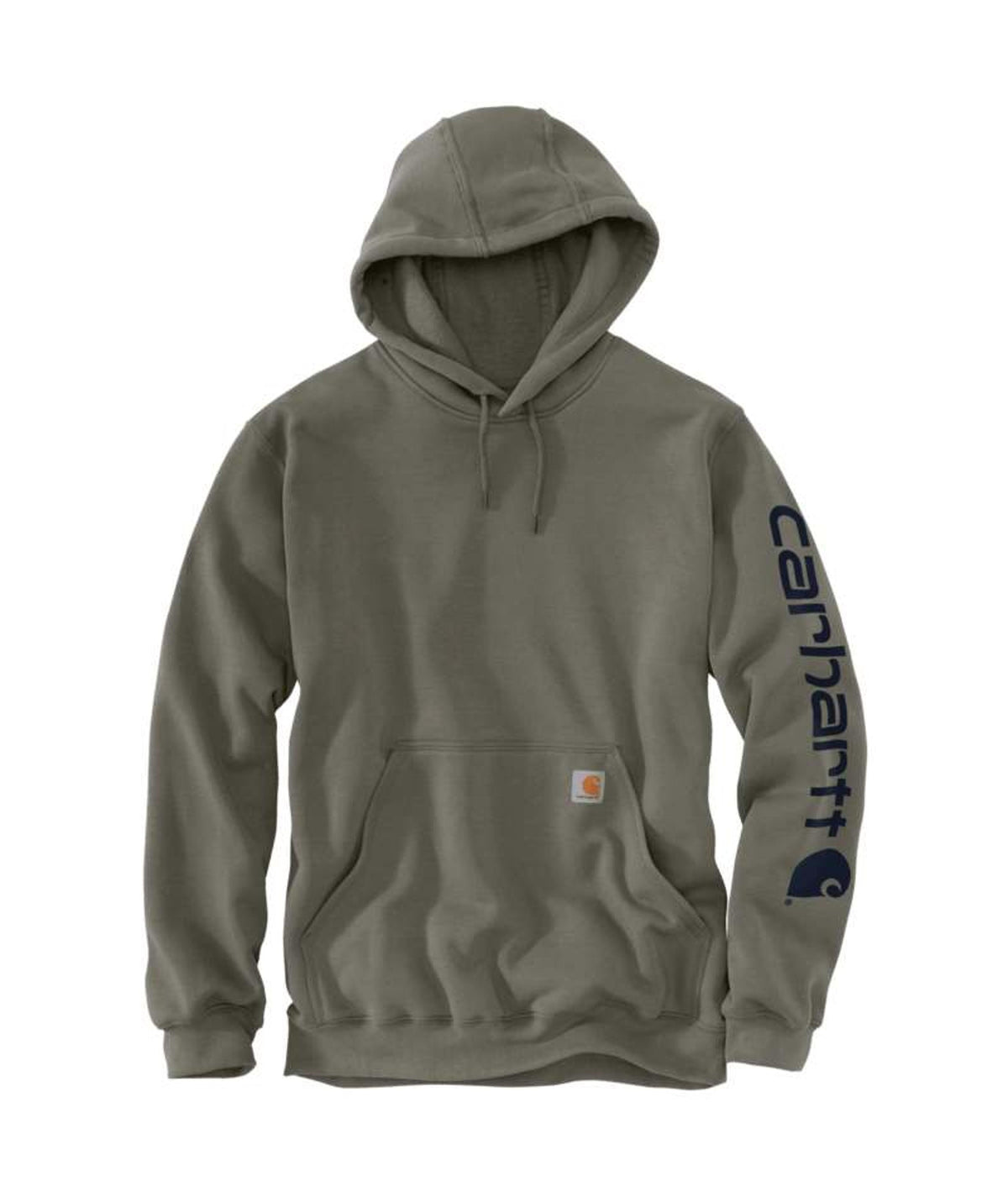 Carhartt Mens Loose Fit Midweight Logo Sleeve Graphic Hoodie Olive-K288-DOV