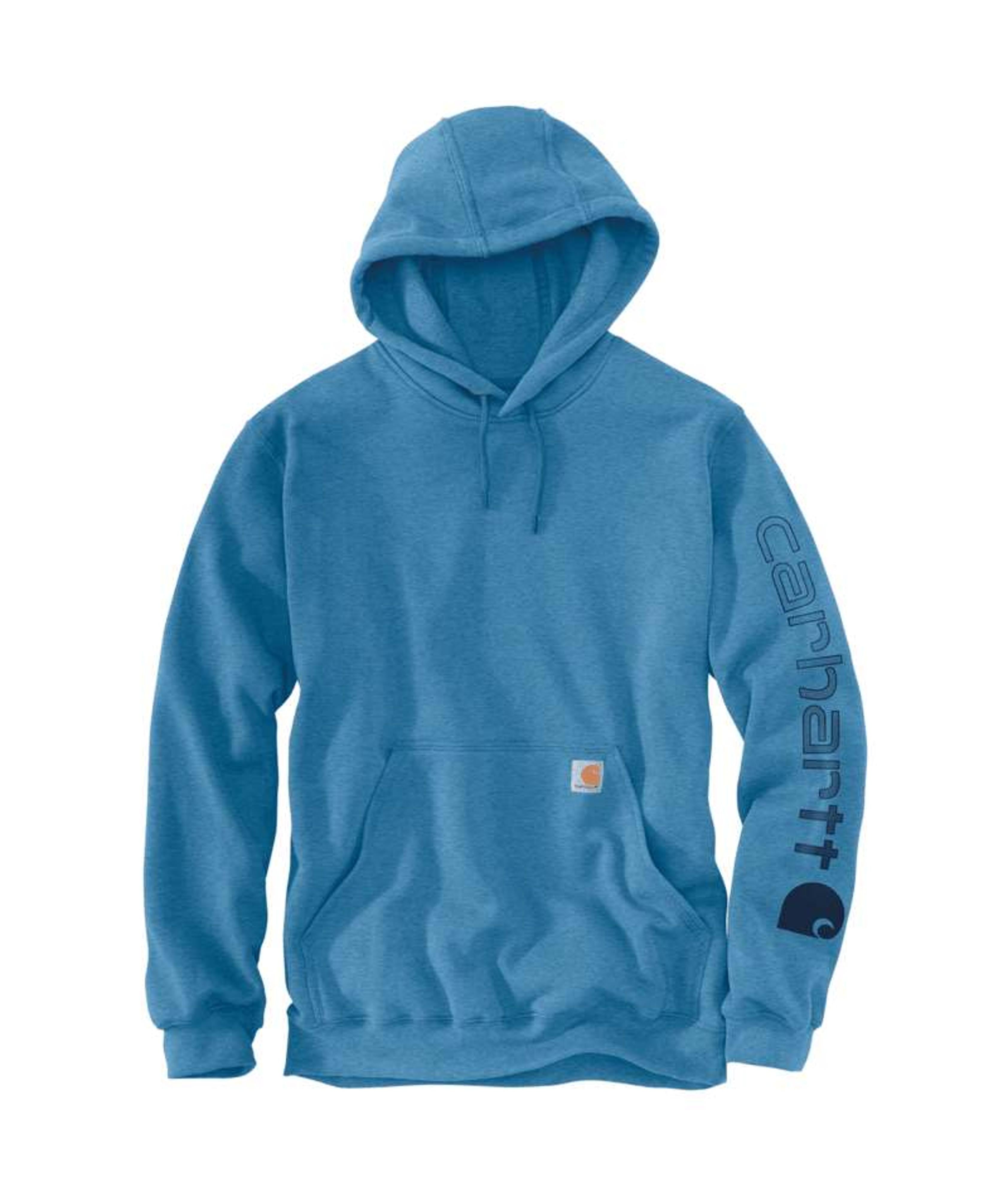 Carhartt Mens Loose Fit Midweight Logo Sleeve Graphic Hoodie Lakeshore-K288-H07