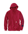 Carhartt Mens Loose Fit Midweight Logo Sleeve Graphic Hoodie Red-K288-R59