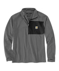 Carhartt Mens Force Relaxed Fit Mock Neck Half-Zip Fleece-Lined Shirt-106423-STL