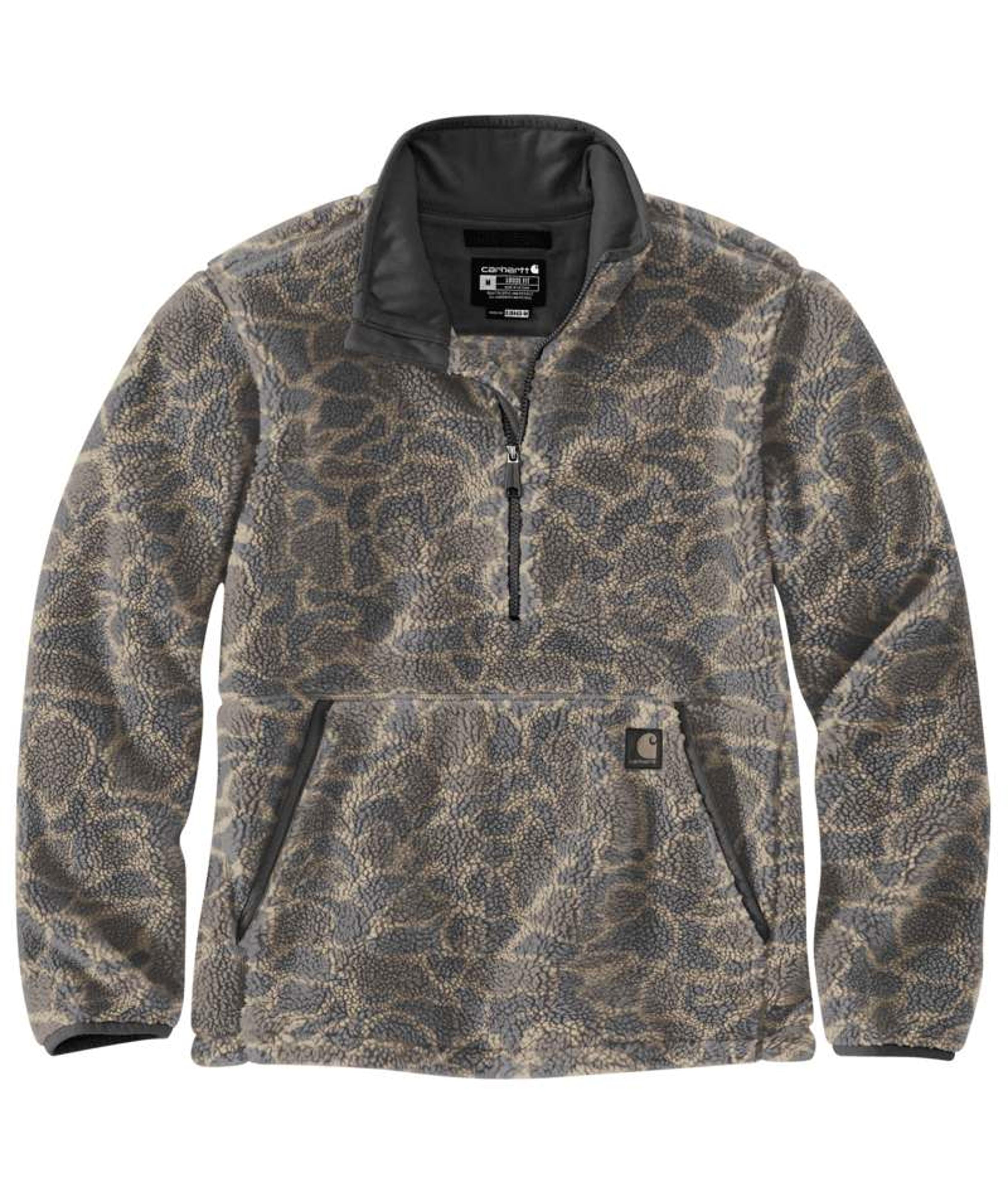 Carhartt Mens Loose Fit Fleece Pullover Camo-106443-GM5