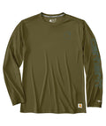 Carhartt Mens Force Sun Defender Lightweight Long-sleeve Logo Graphic T-shi-106164-GL8