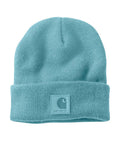 Carhartt Mens Tonal Patch Knit Cuffed Beanie Dusted Aqua-101070-HO8