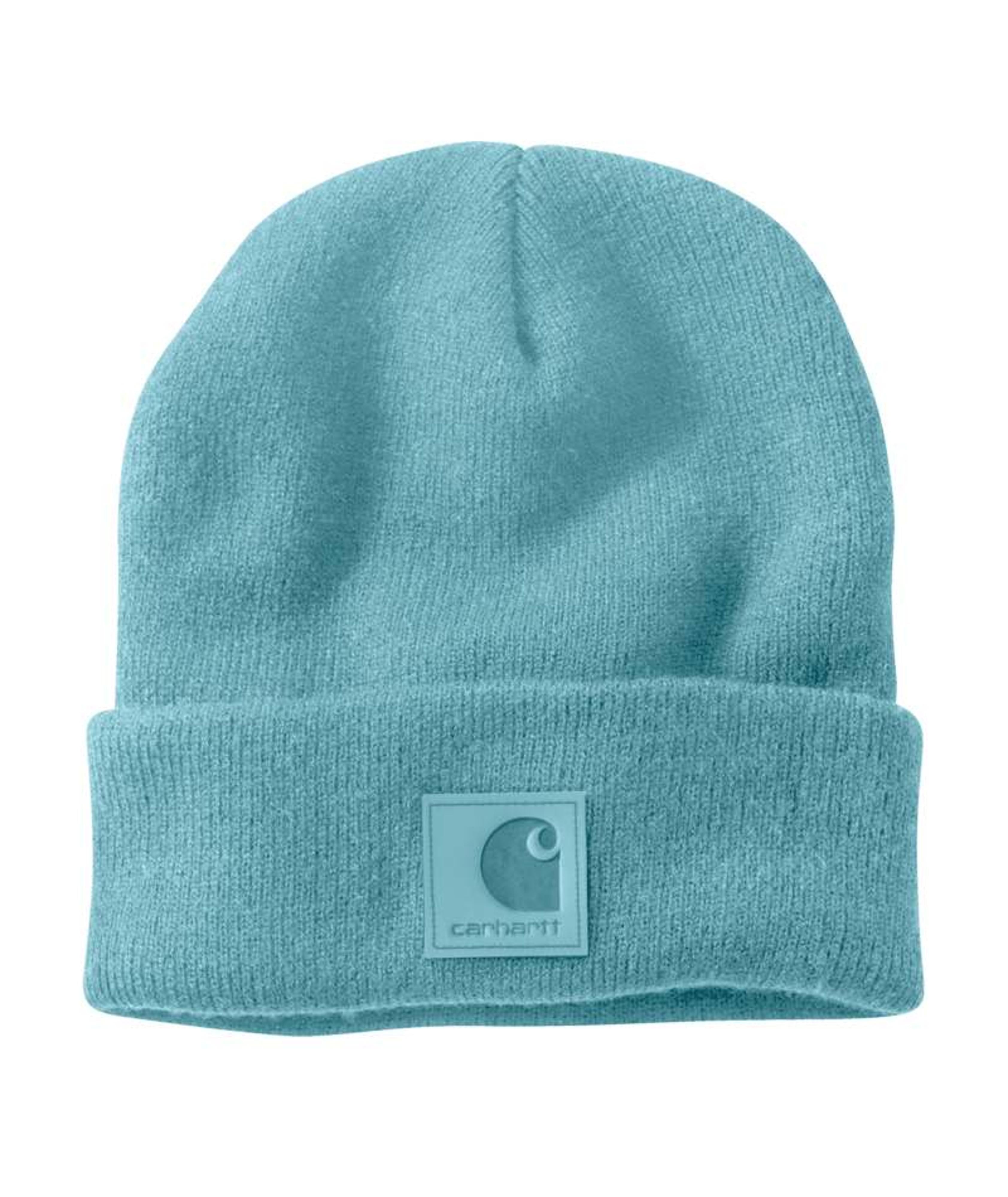 Carhartt Mens Tonal Patch Knit Cuffed Beanie Dusted Aqua-101070-HO8