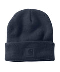 Carhartt Mens Tonal Patch Knit Cuffed Beanie Navy-101070-NVY