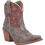 Dingo Womens Liberty Blue Stars Western Cowgirl Boot-DI769
