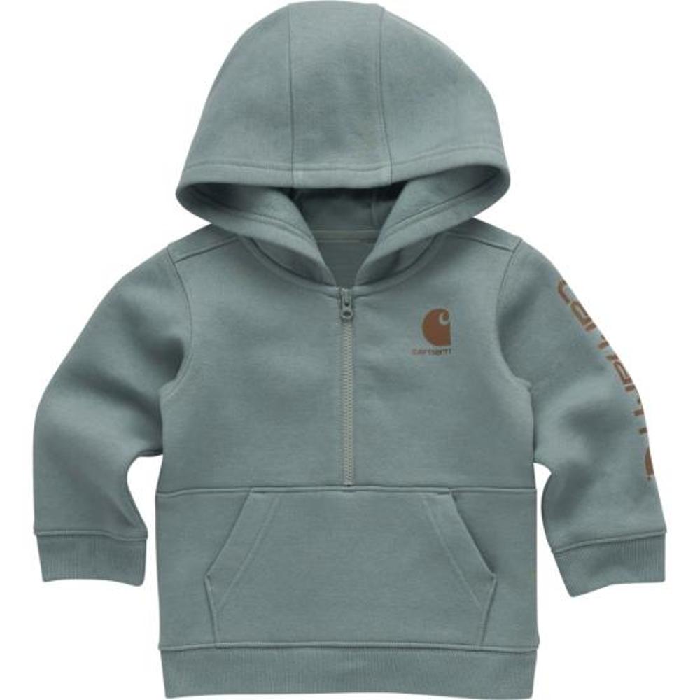 Carhartt Kids Long-Sleeve Half-Zip Sweatshirt-CA6734-GH5-T