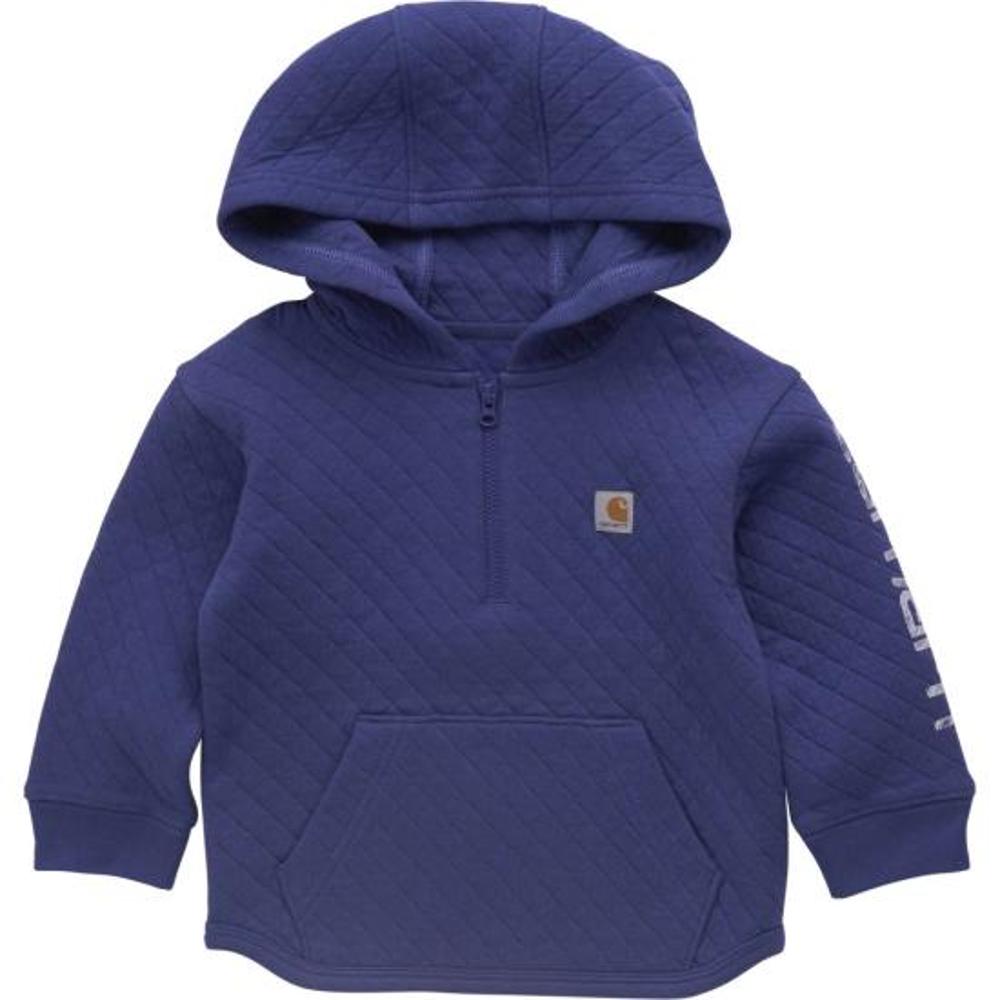 Carhartt Kids Long-Sleeve Quilted Jersey Half-Zip Sweatshirt-CA7151-HO2-T