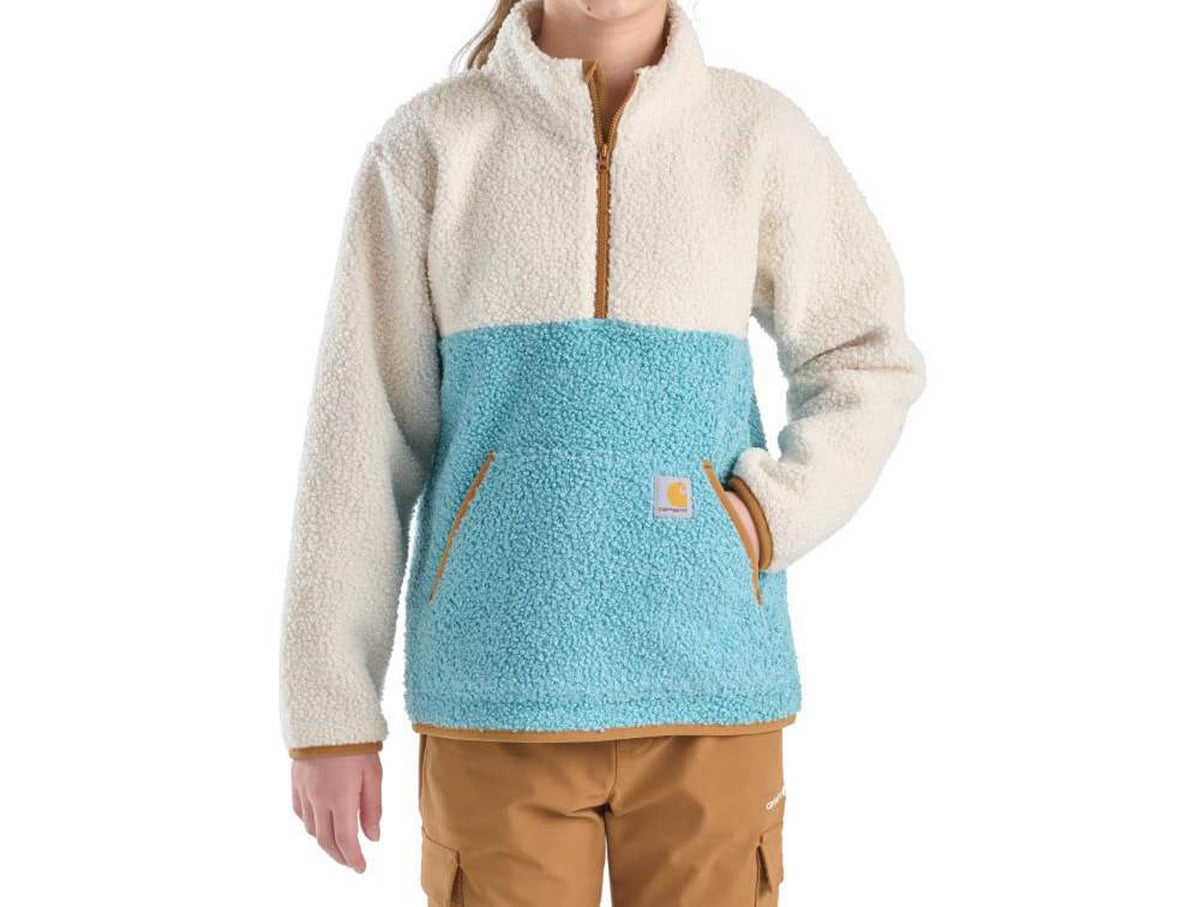 Carhartt Kids Long-sleeve Fleece Quarter-zip Sweatshirt 84-T-CA7133-A184-T