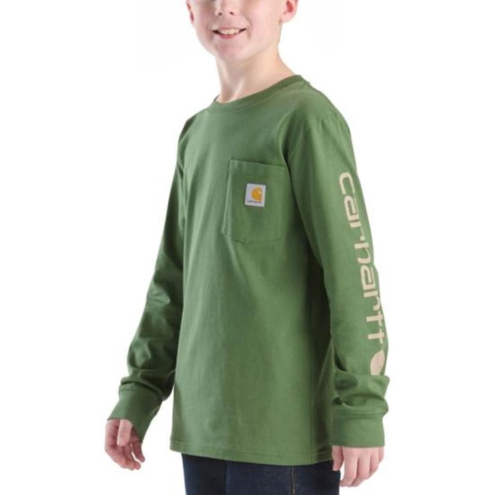 Carhartt Kids Long-Sleeve Graphic Pocket T-Shirt-CA6746-GL9-J