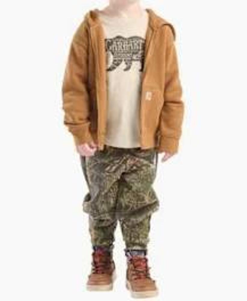 Carhartt Kids T-Shirt, Fleece Jacket And Camo Pant Set-CG8100-CR27-T