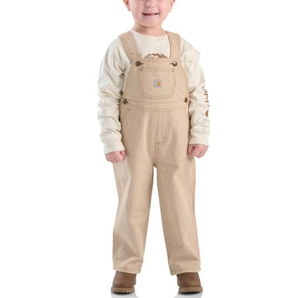 Carhartt Kids Long-Sleeve T-Shirt And Stipe Overall Set-CG8994-D15-T