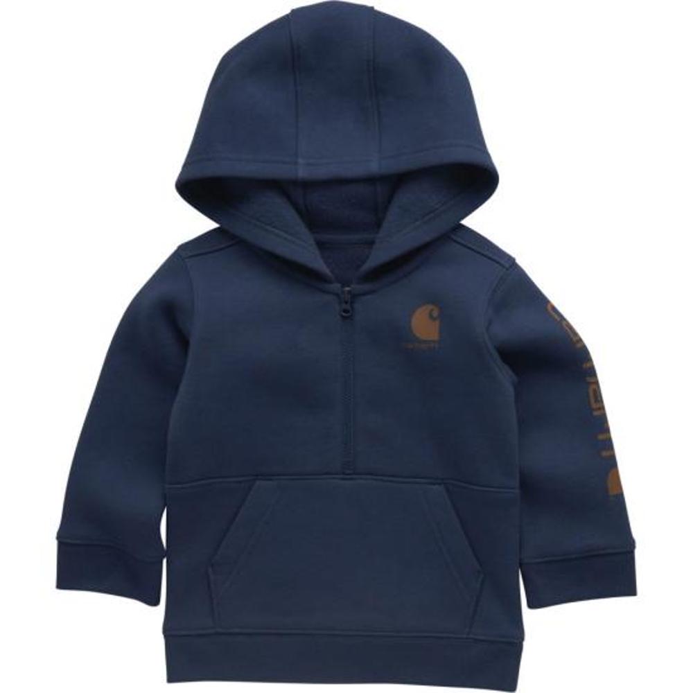 Carhartt Kids Long-Sleeve Half-Zip Sweashirt-CA6734-N160-T