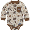 Carhartt Kids Long-Sleeve Printed Henley Bodysuit-CA6726-CA35-I