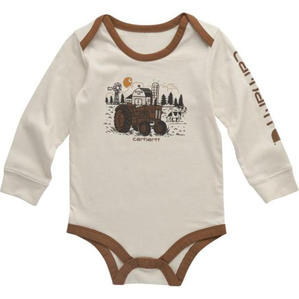 Carhartt Kids Long-Sleeve Tractor Bodysuit-CA6712-CA35-I
