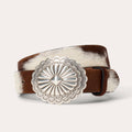 Gem-Dandy Womens Stetson Hair on Hide Southwestern Buckle Belt-9411790-909