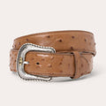 Gem-Dandy Mens Stetson Genuine Ostrich Tab Belt-9916500-243
