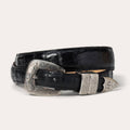Gem-Dandy Mens Stetson Genuine Caiman Tapered Tab Belt-9925500-014