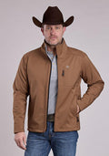 Roper Mens HI Tech Fleece Jacket - Brown-97-780-6018BR