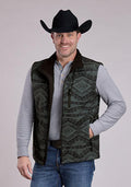 Roper Mens HI Tech Fleece Vest - Blue-97-782-6017BL