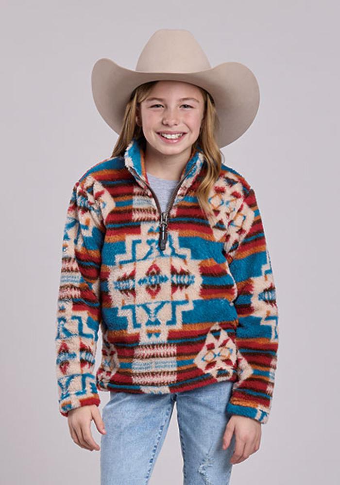 Roper Kids Polar Fleece Pullover - Grey-298-0250-6122GY