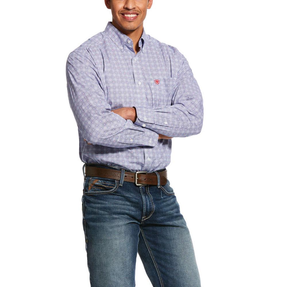 Ariat Mens Glaston Str Classic Long Sleeve Shirt-10030585