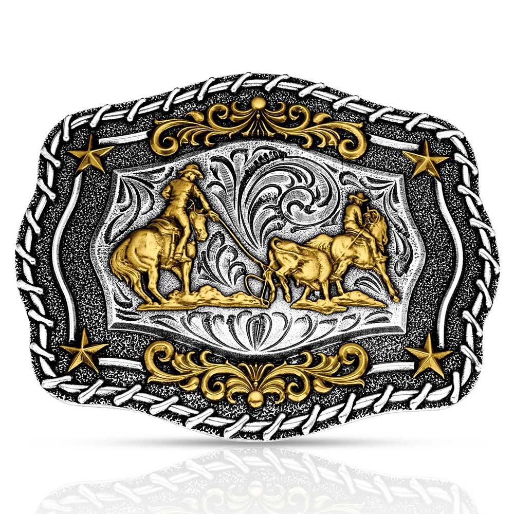 Montana Silversmiths The Roundup Team Roper Buckle-A1061P