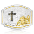 Montana Silversmiths The Horseman Buckle with Cross-55710-929M