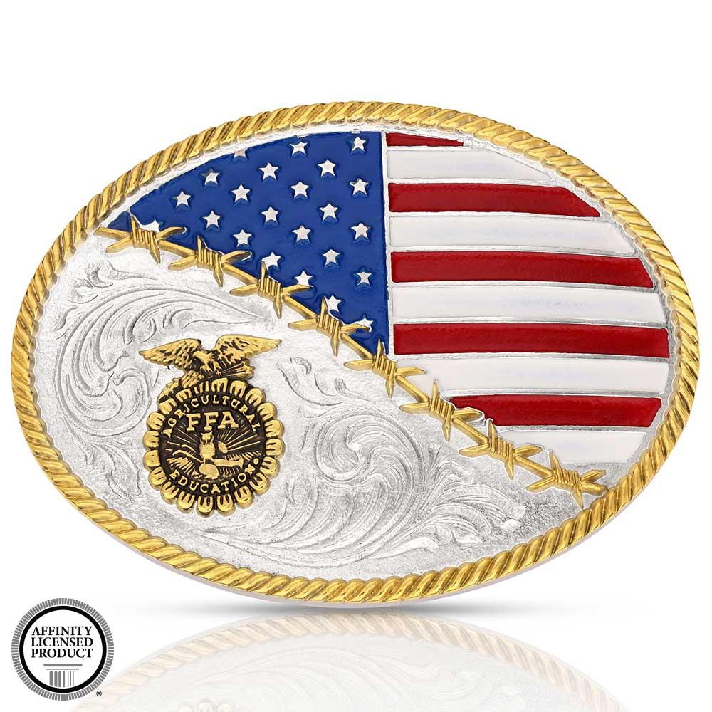 Montana Silversmiths Ffa Patriotic Traditions Buckle-A1048FFA