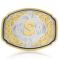 Montana Silversmiths Western Initial Buckle S-A1047S
