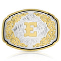 Montana Silversmiths Western Initial Buckle E-A1047E