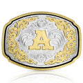 Montana Silversmiths Western Initial Buckle Style A-A1047A