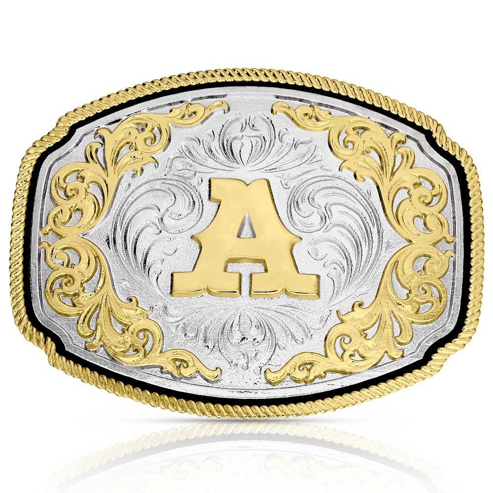 Montana Silversmiths Western Initial Buckle Style A-A1047A