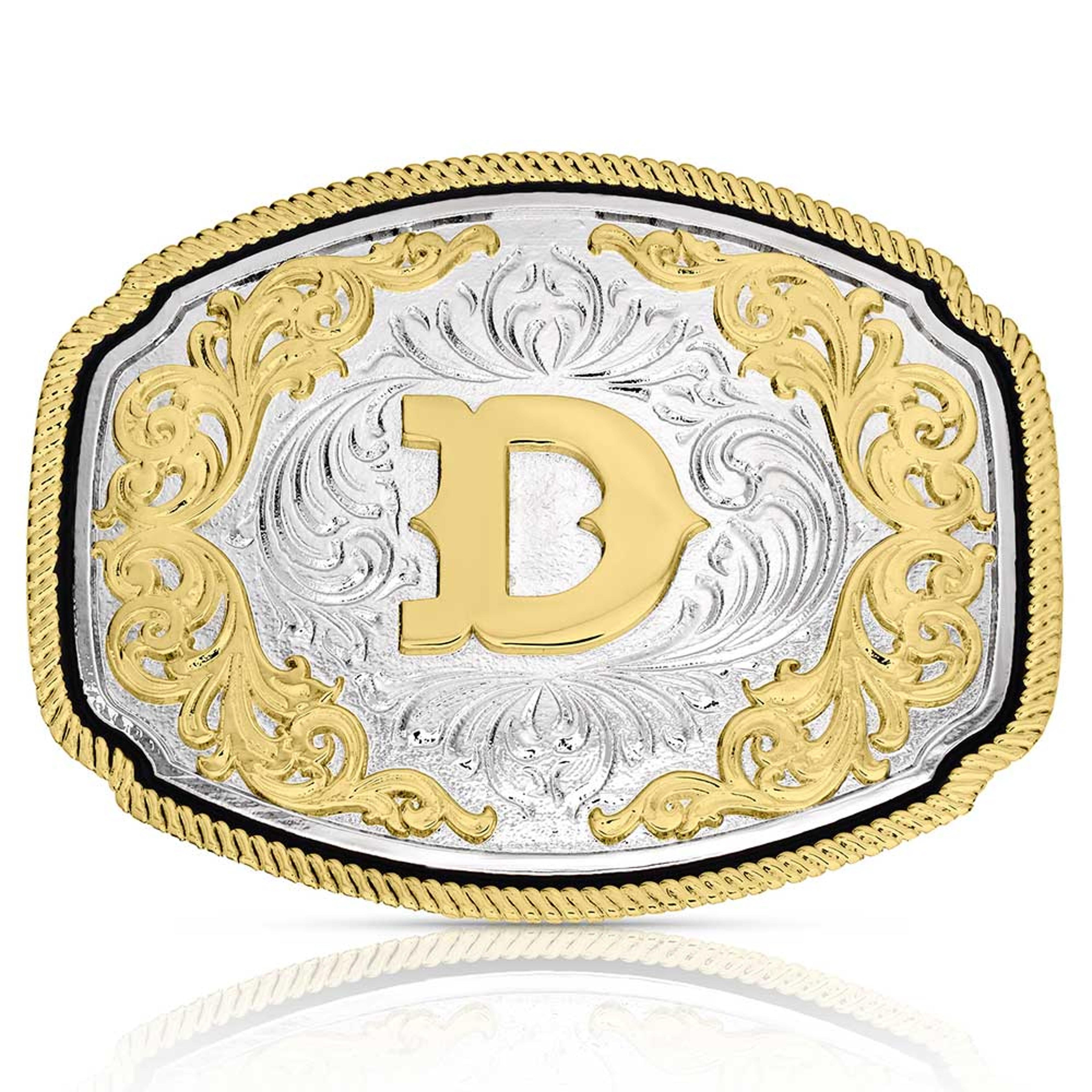 Montana Silversmiths Western Initial Buckle D-A1047D