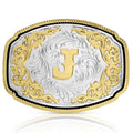 Montana Silversmiths Western Initial Buckle Style J-A1047J