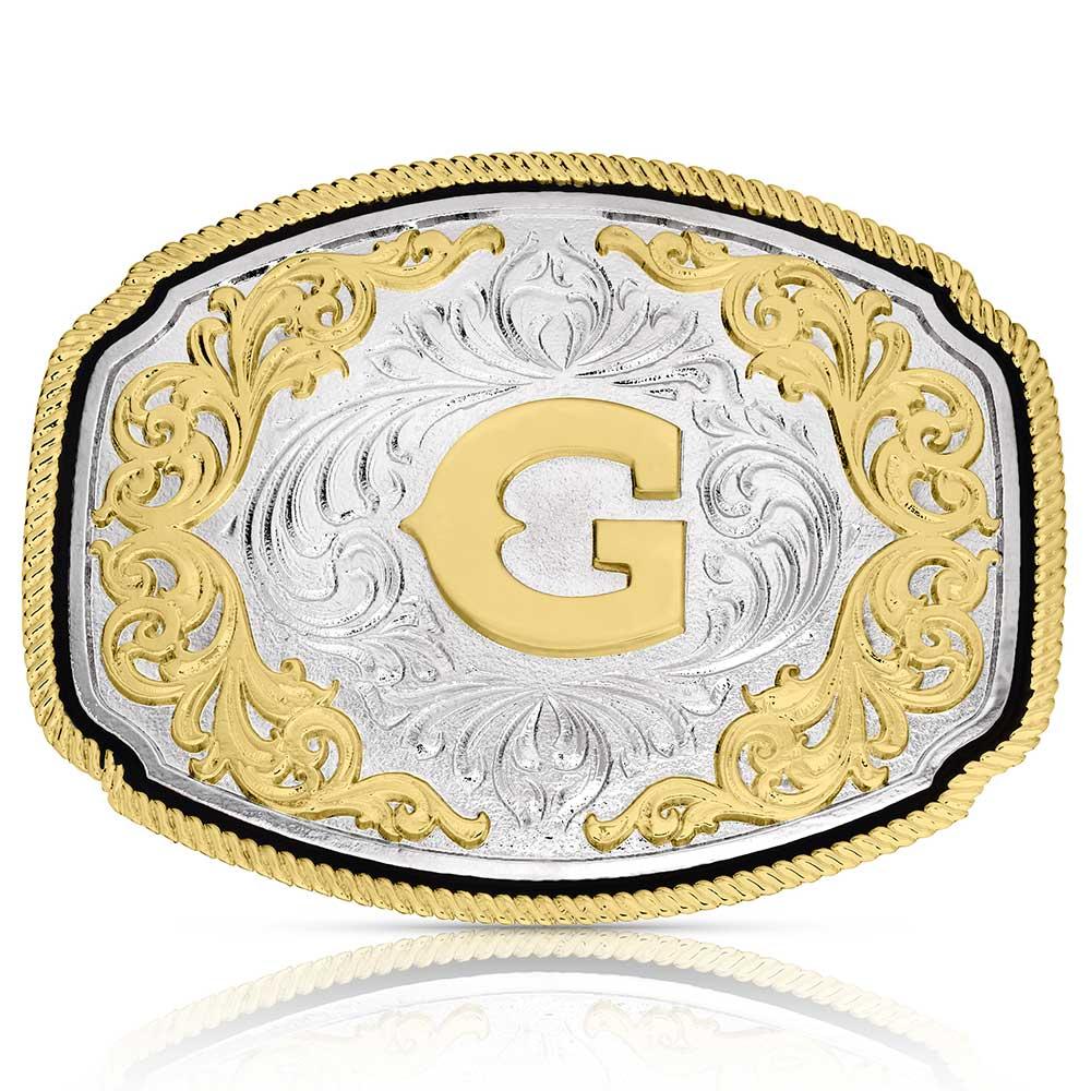 Montana Silversmiths Western Initial Buckle Style G-A1047G
