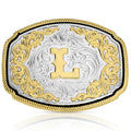 Montana Silversmiths Western Initial Buckle L-A1047L
