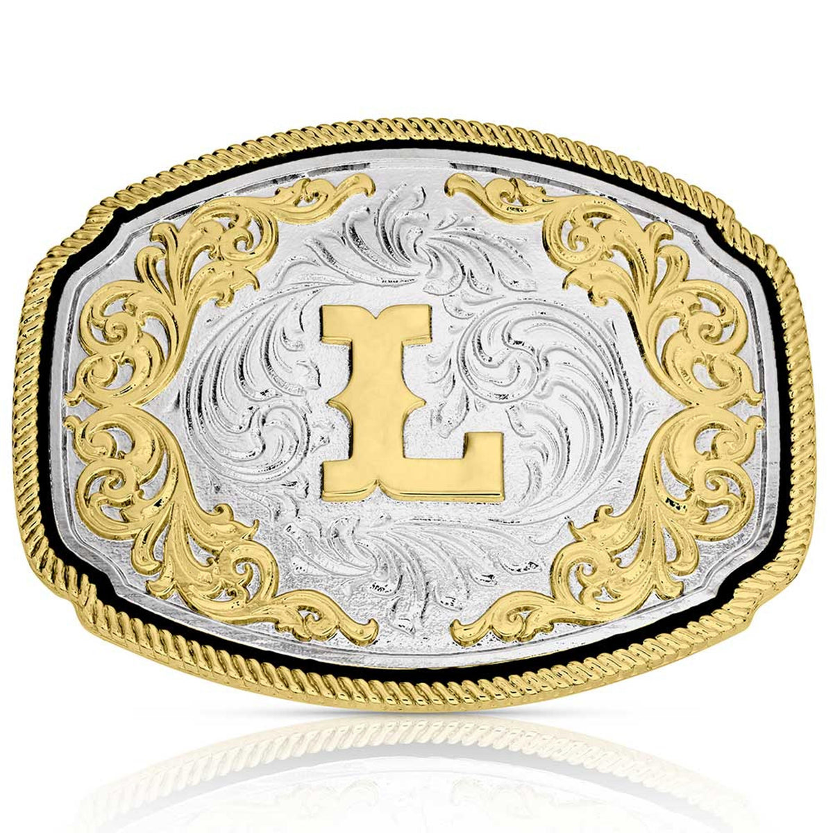 Montana Silversmiths Western Initial Buckle L-A1047L