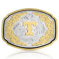 Montana Silversmiths Western Initial Buckle Style T-A1047T