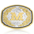 Montana Silversmiths Western Initial Buckle Style M-A1047M