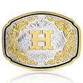 Montana Silversmiths Western Initial Buckle Style H-A1047H