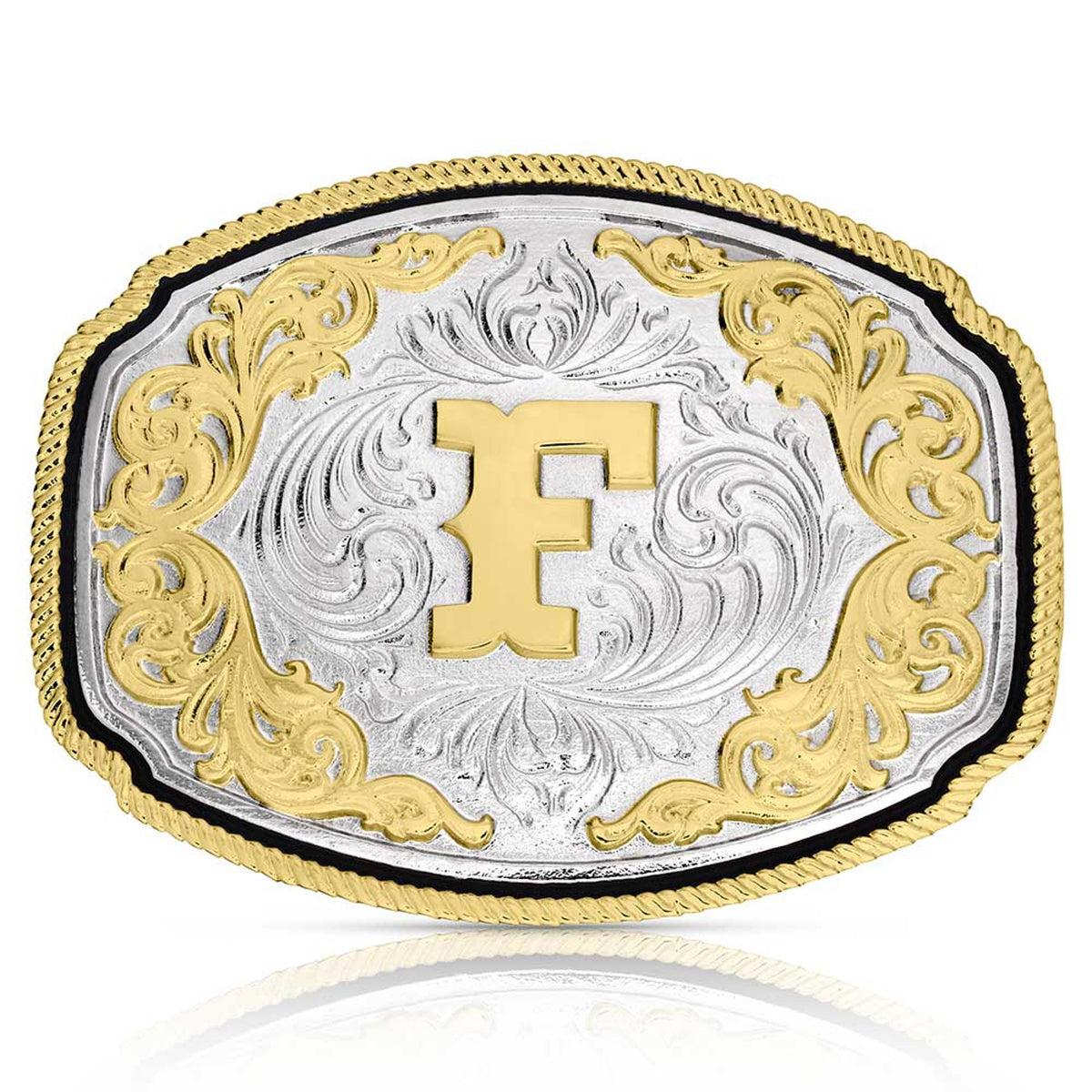 Montana Silversmiths Western Initial Buckle F-A1047F