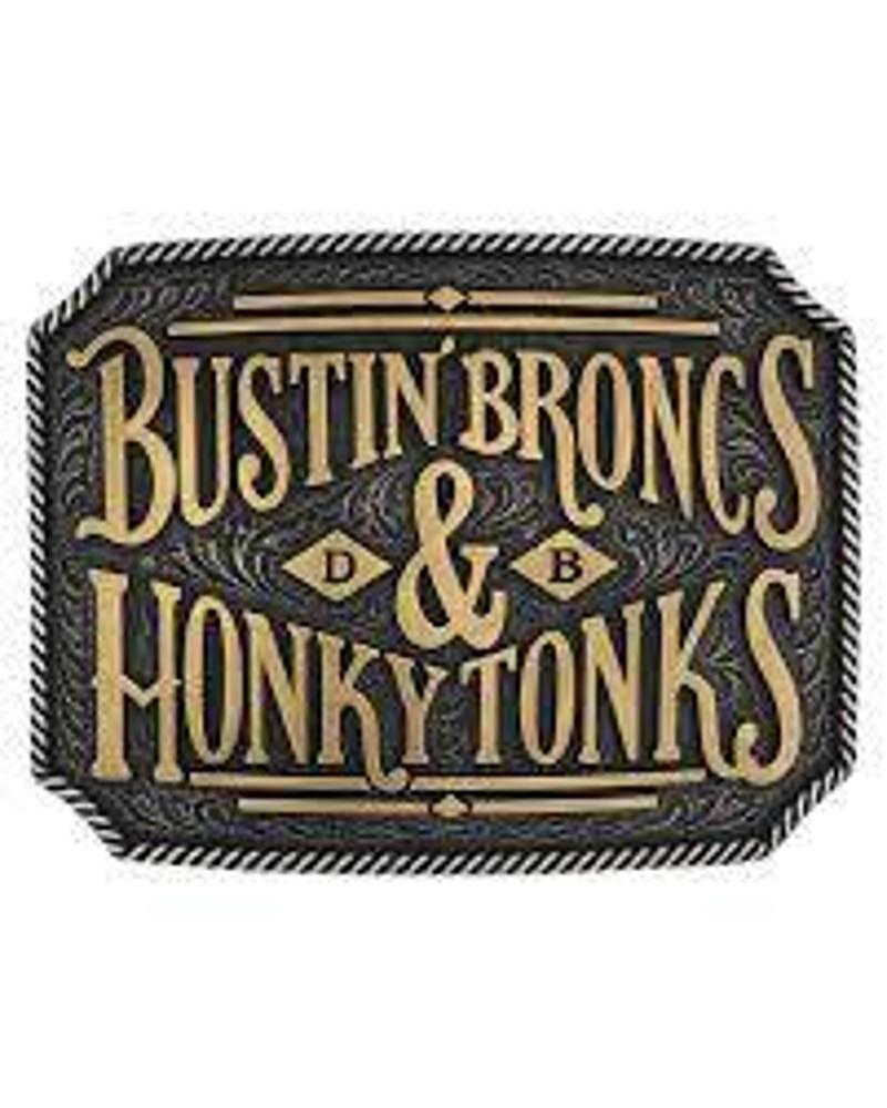 Montana Silversmiths Broncs And Tonks Attitude Buckle-A1000DB