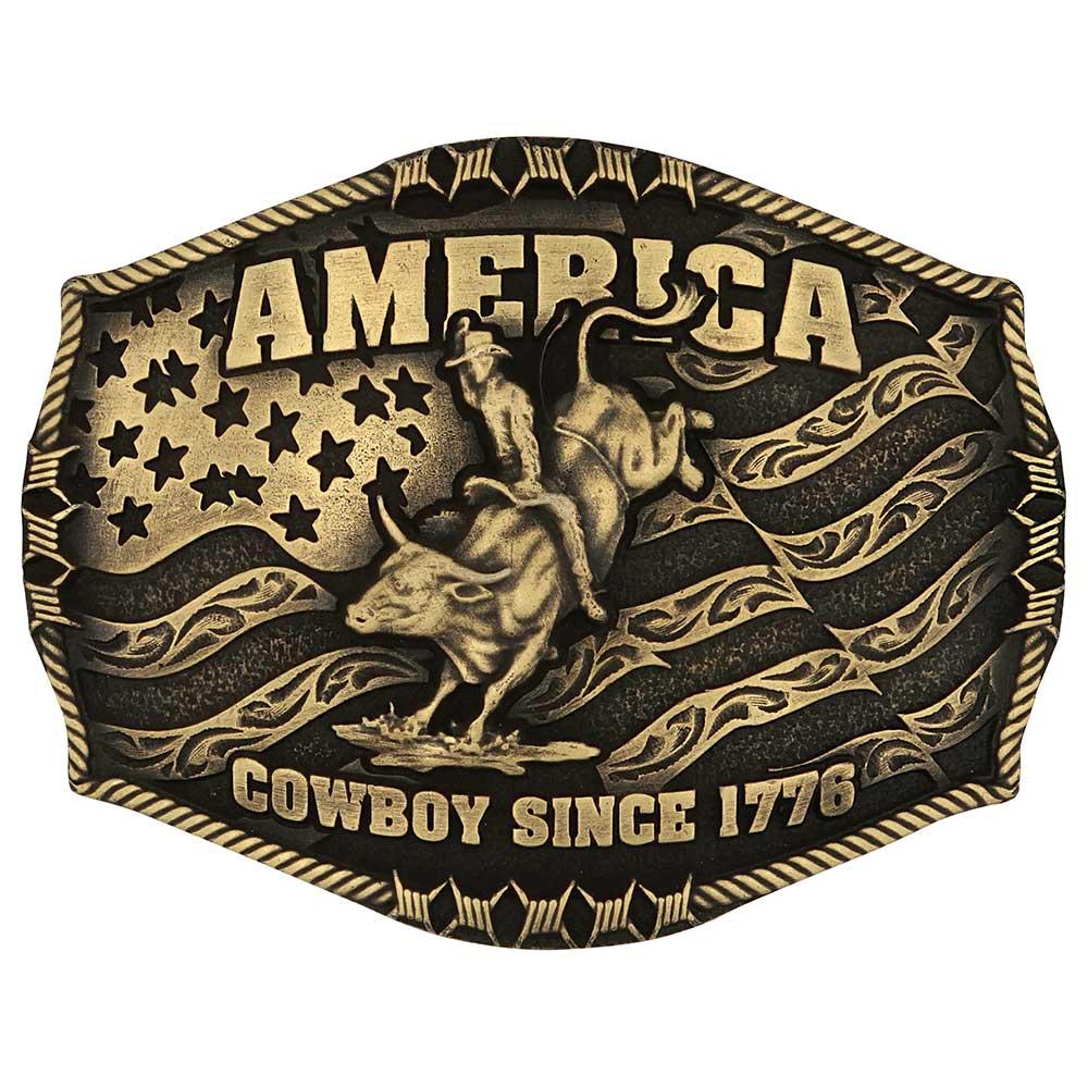 Montana Silversmiths Cowboy Since 1776 Buckle-A1002C