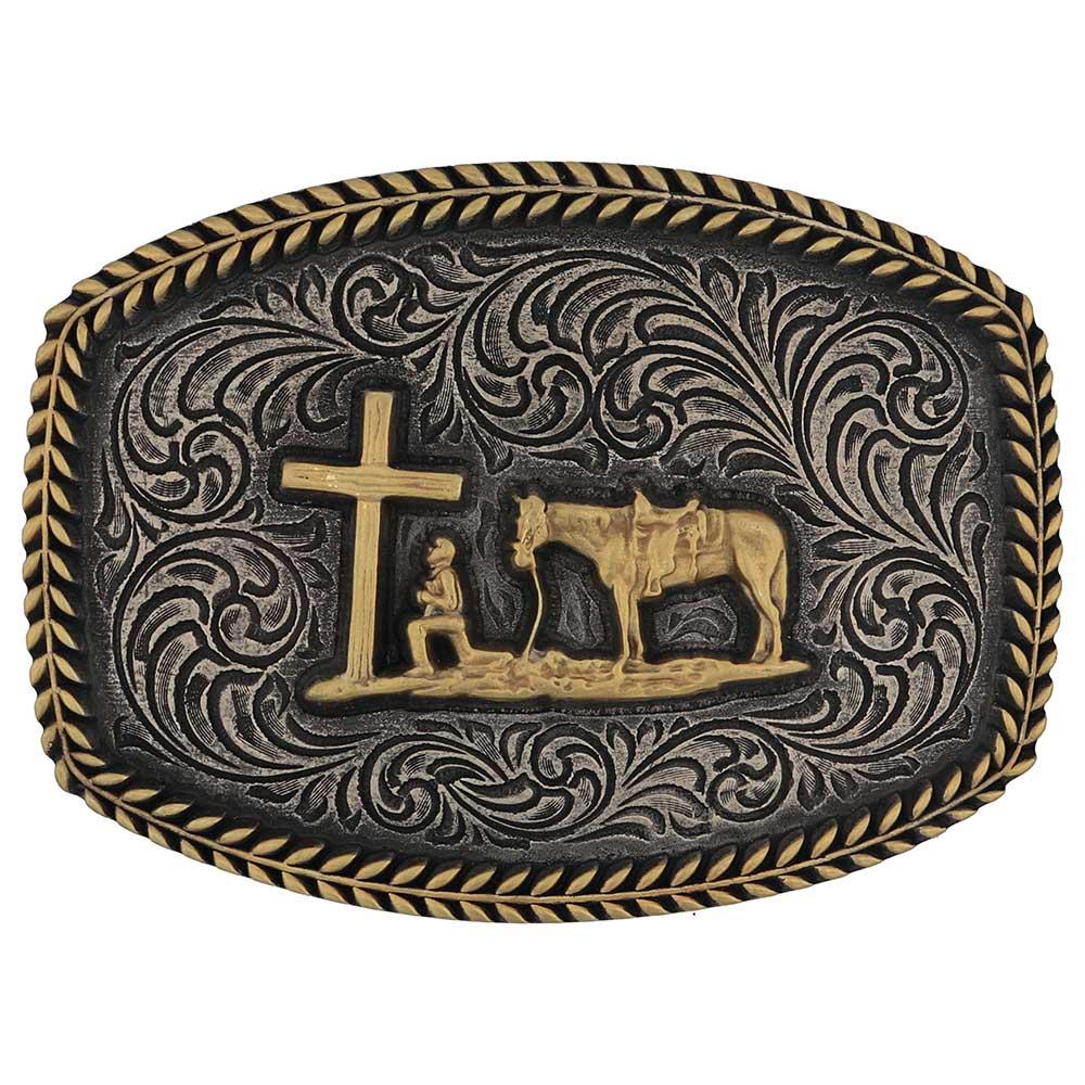 Montana Silversmiths Faithful Frontier Buckle-A996P